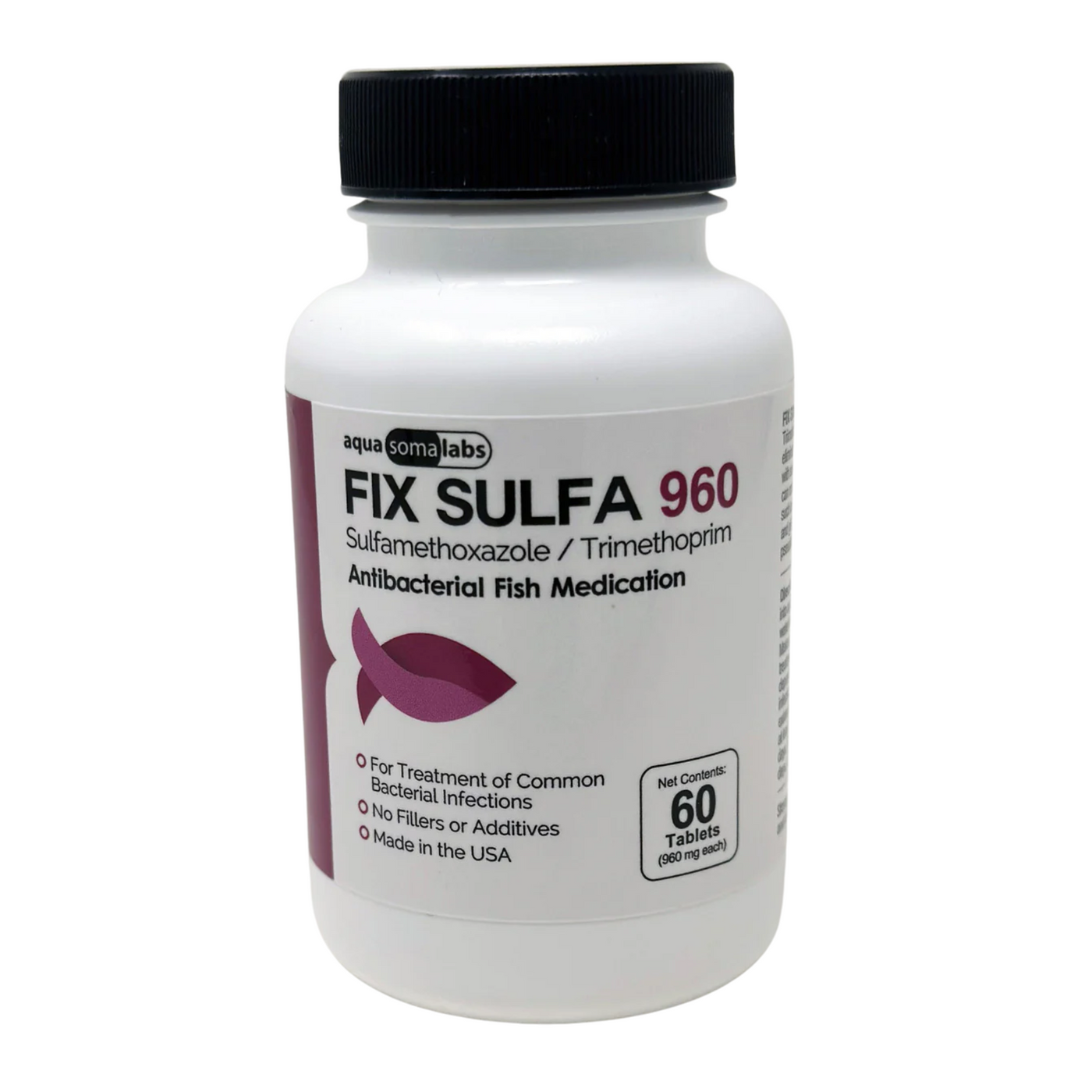 Fish Sulfa Forte - Sulfamethoxazole 800 mg, Trimethoprim 160 mg 60 Tablets