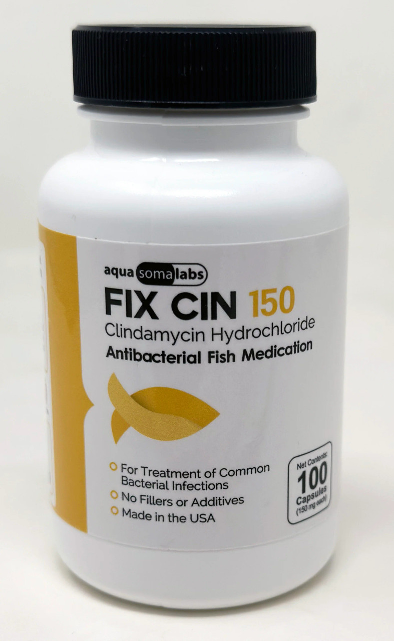 Fish Clindamycin - Aquarium antibiotics 150 mg 100 Capsules