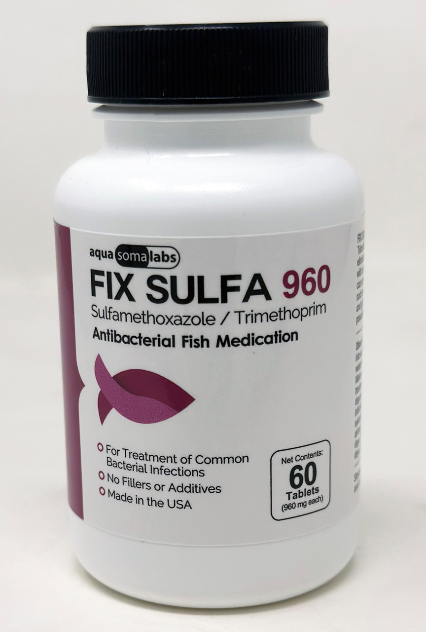 Fish Sulfa Forte - Sulfamethoxazole 800 mg, Trimethoprim 160 mg 60 Tablets